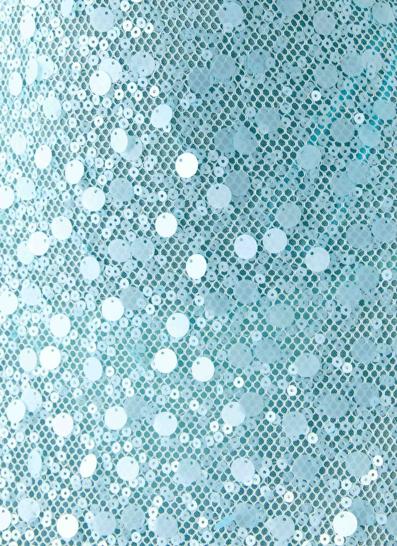 Ocean Views Sequin Maxi Dress - Blue