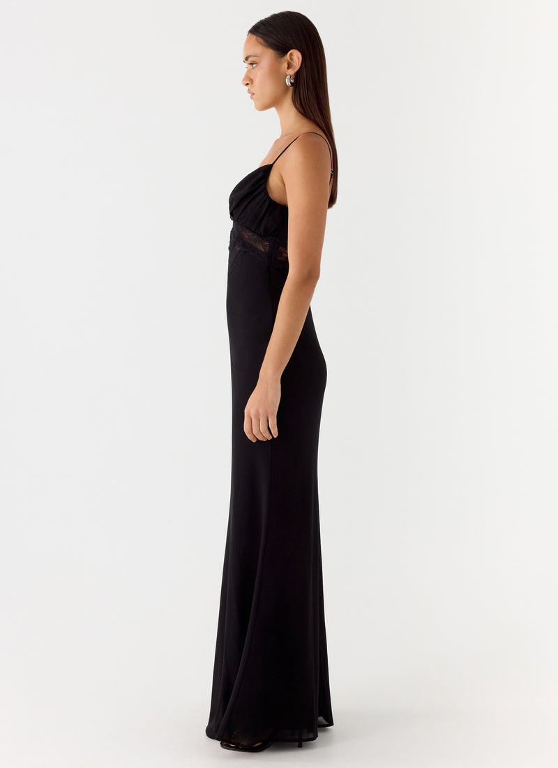 Opulent Maxi Dress - Black