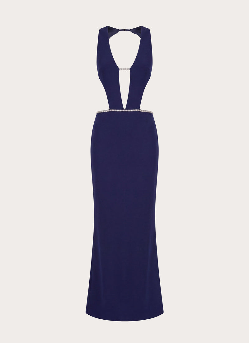 Paloma Cut Out Maxi Dress - Navy