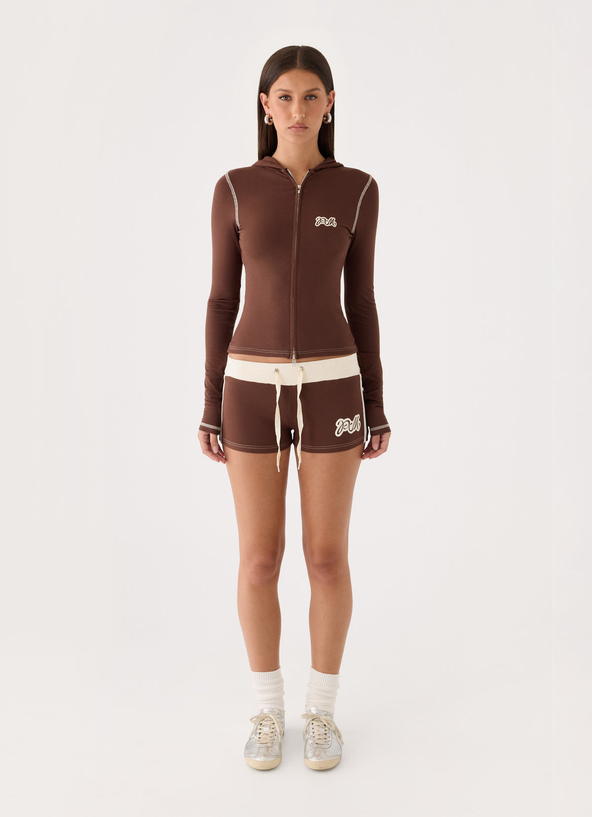 Paris Mini Shorts - Chocolate