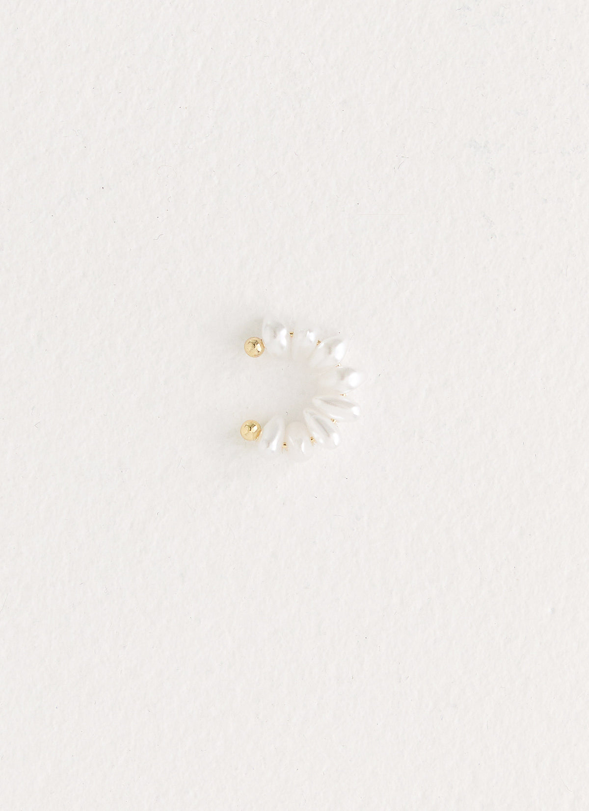 Pearl Drop Ear Cuff - Pearl