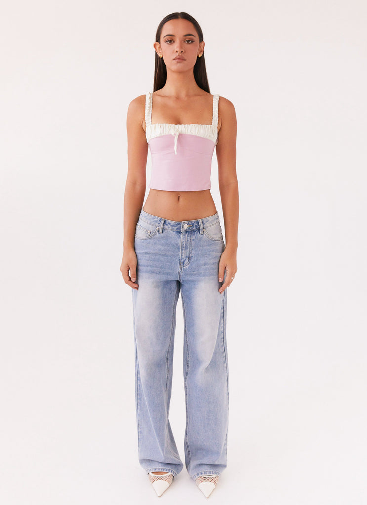 Ryder Bustier Top - Pink