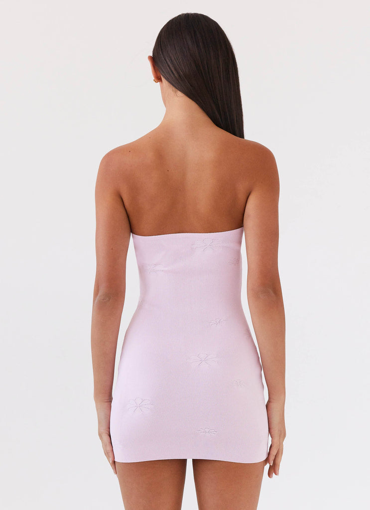 Ashton Strapless Knit Mini Dress - Pink