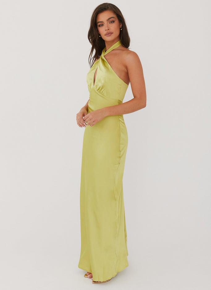 Elowen Maxi Dress - Chartreuse