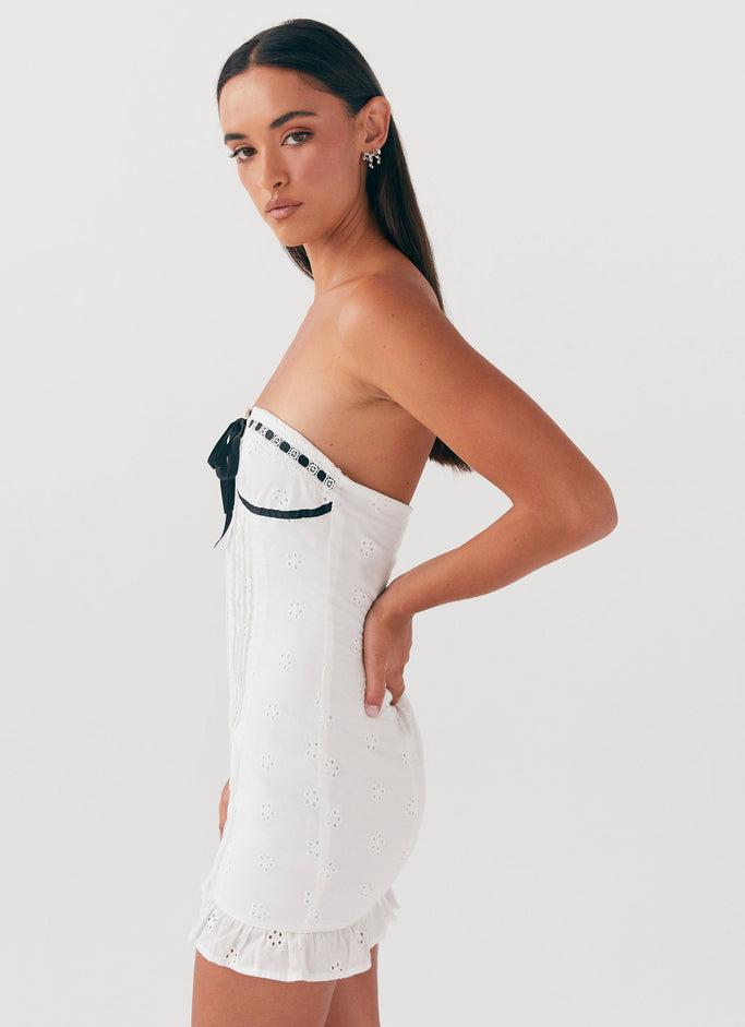 Katana Mini Dress - White