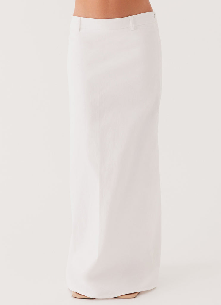 Jaslyn Maxi Skirt White – Peppermayo - Main Image
