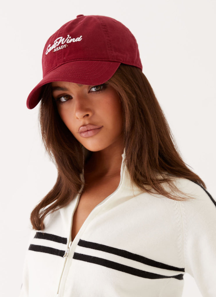 Rosehip Baseball Cap - Dark Red