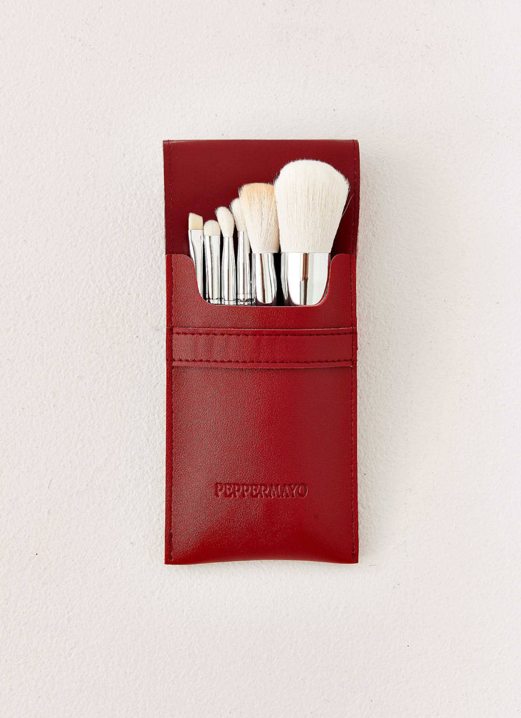 Peppermayo Makeup Brushes - Red