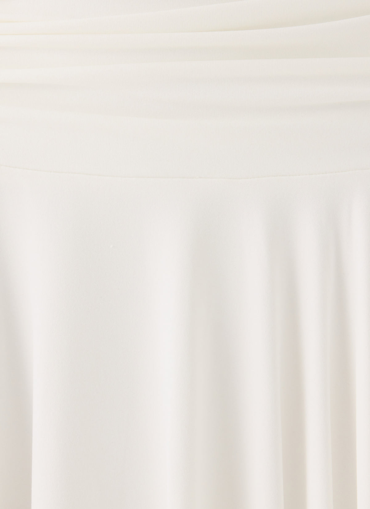 Perrie Asymmetrical Midi Skirt - Cloud Dancer