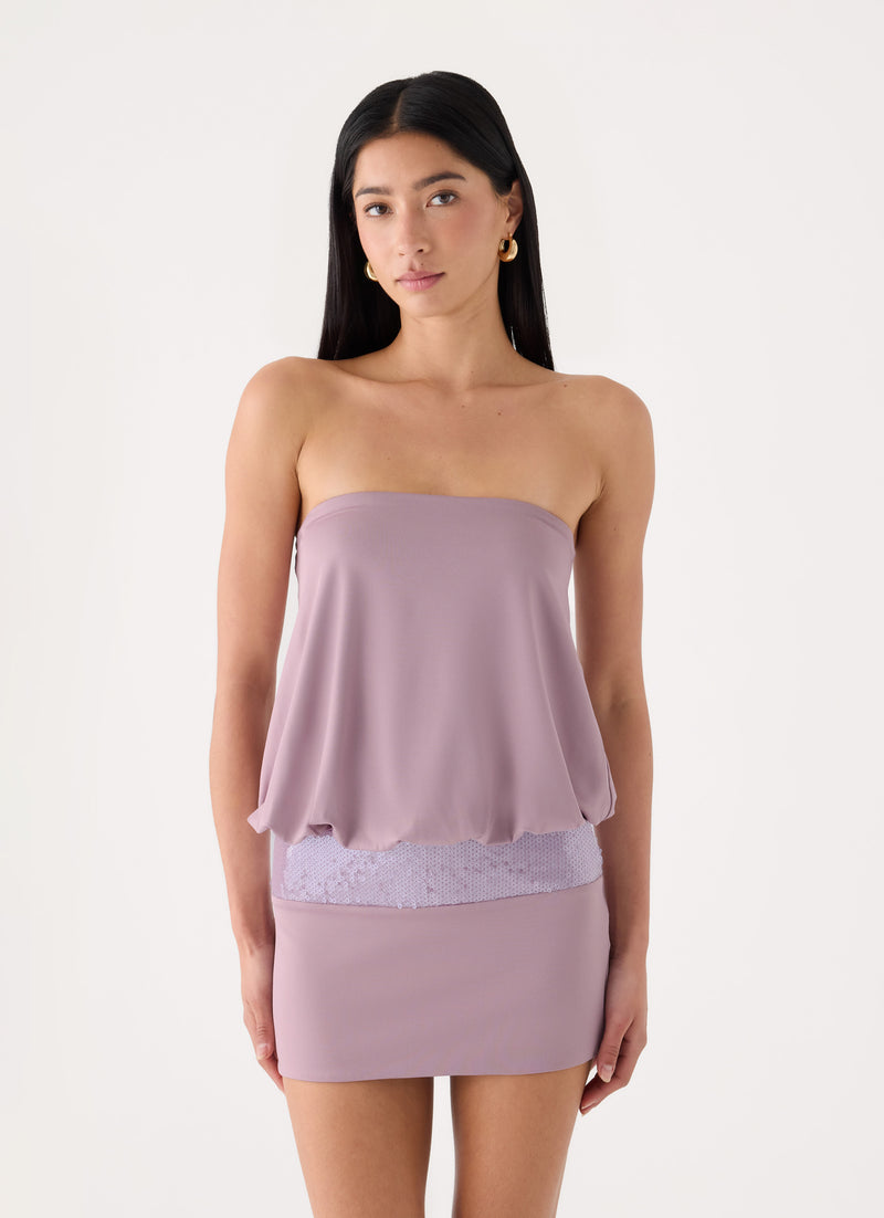 Pilbrow Mini Dress - Dusty Mauve