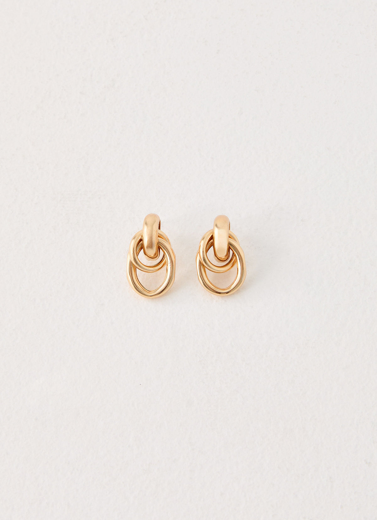 Plus One Earrings - Gold