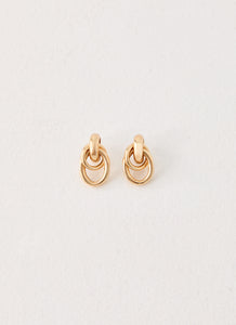 Plus One Earrings - Gold