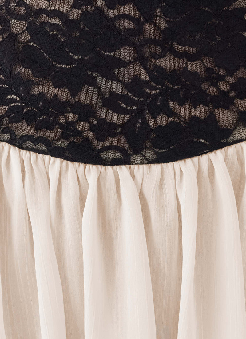 Poppie Lace Mini Dress - Ivory