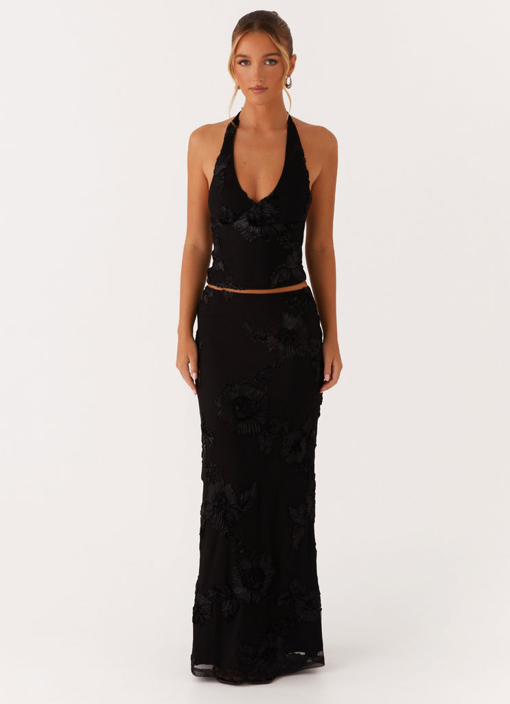 Radiate Maxi Skirt - Black