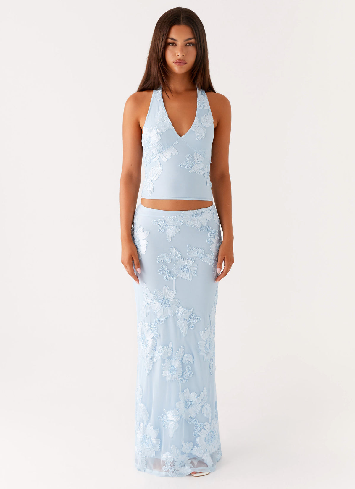 Radiate Halterneck Top - Blue