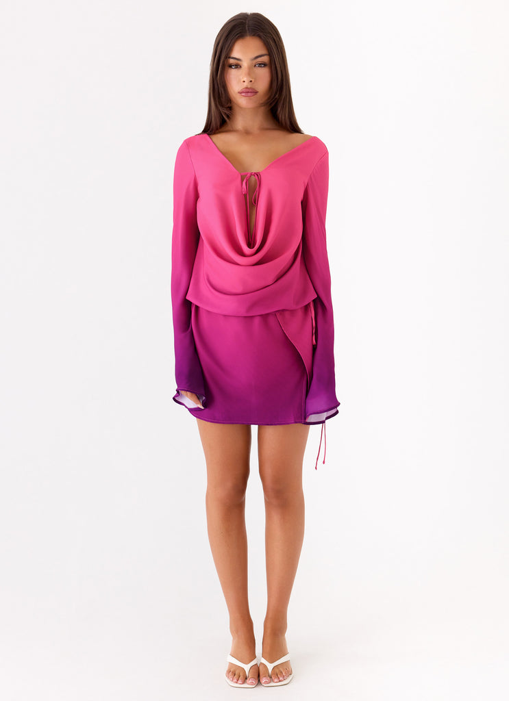 Pink Long Sleeve Dresses