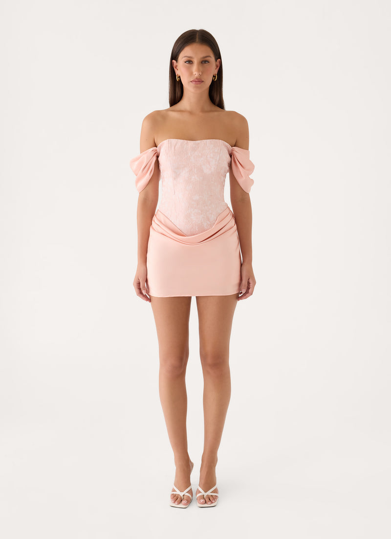 Realisation Mini Dress - Peach