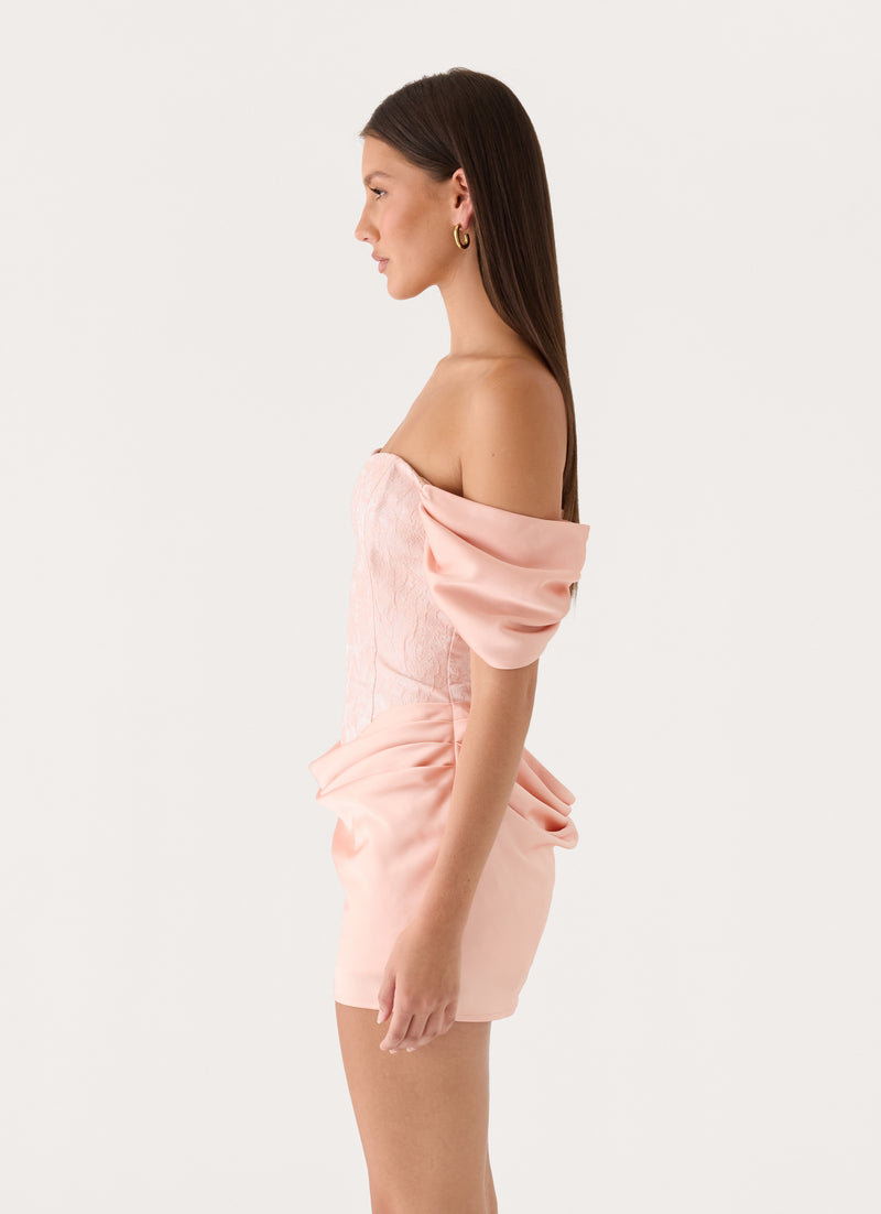 Realisation Mini Dress - Peach