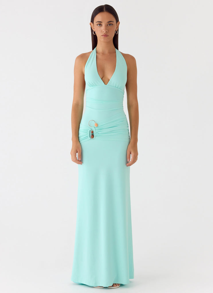 Rhia Halter Maxi Dress - Mint
