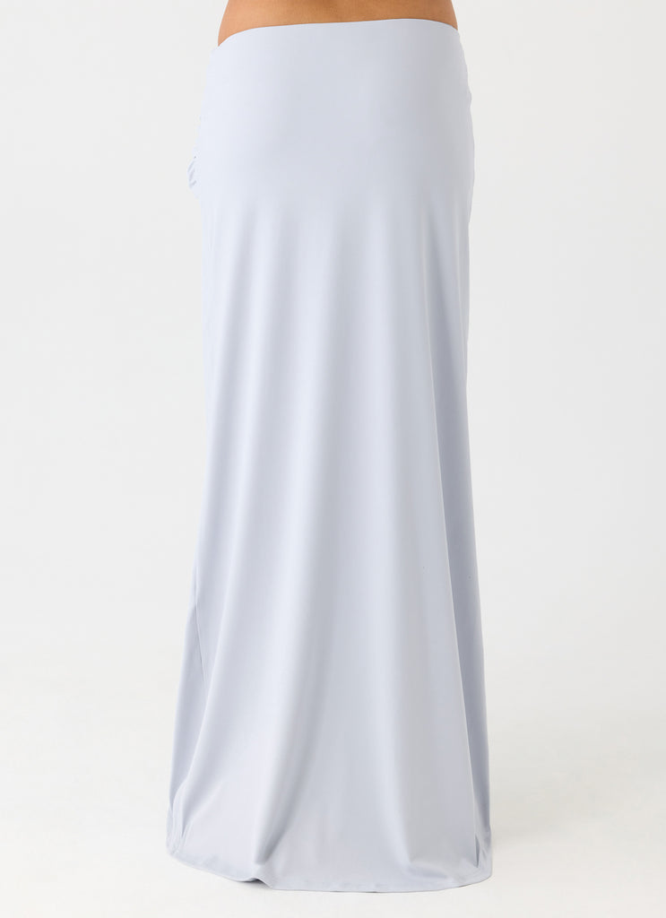 Romana Maxi Skirt - Misty Blue
