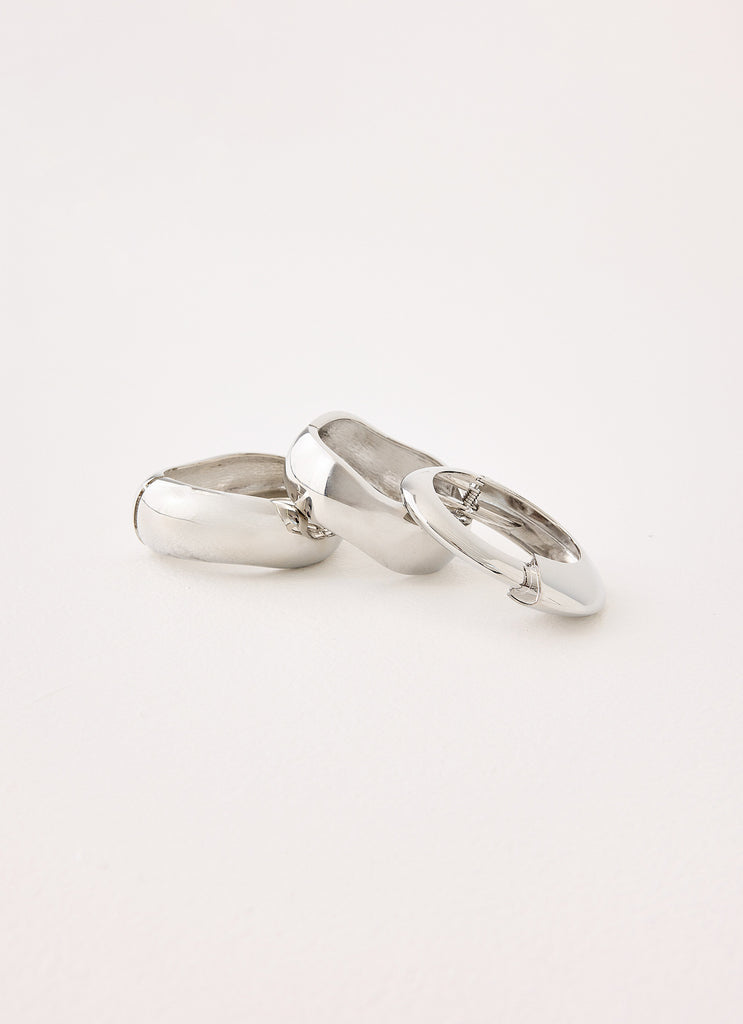 Rule Breaker Bracelets - Silver