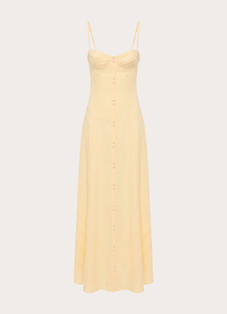 Samah Maxi Dress - Lemon
