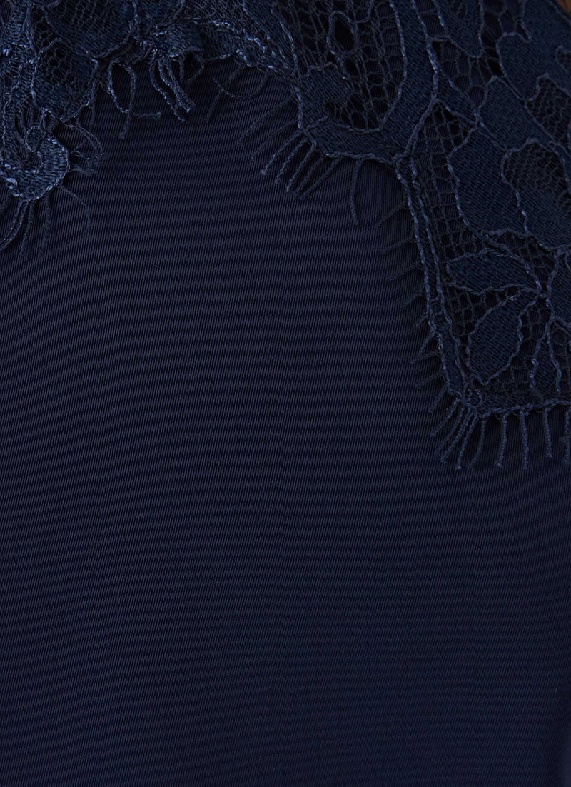 Samaria Halter Mini Dress - Navy