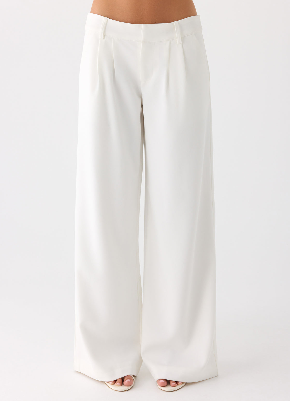 Samuel Low Rise Suiting Pants - White
