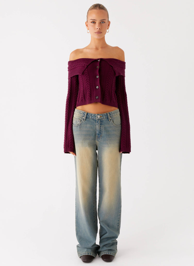 San Diego Straight Leg Denim Jeans - Blue Wash