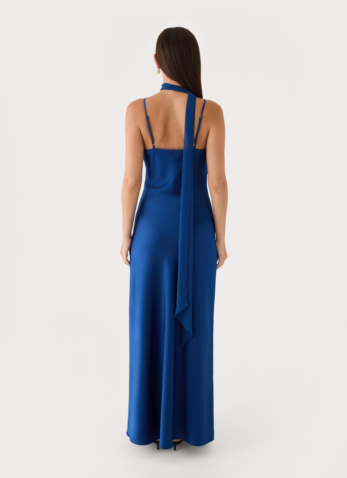 Seraphida Scarf Maxi Dress - Navy
