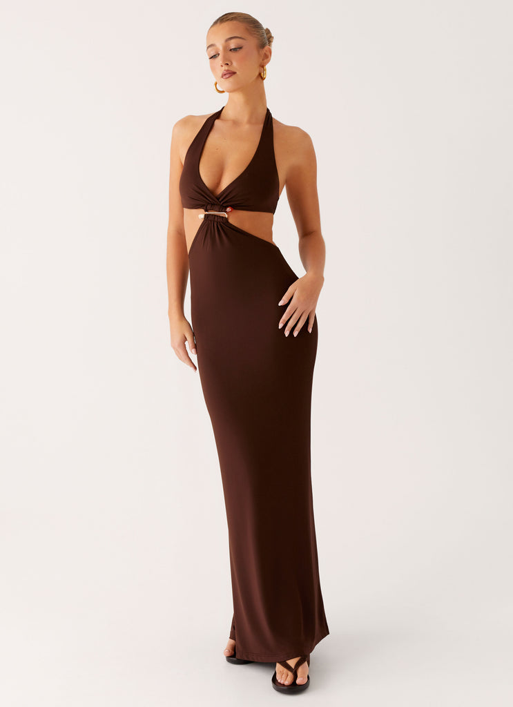 Shawnie Maxi Dress - Chocolate