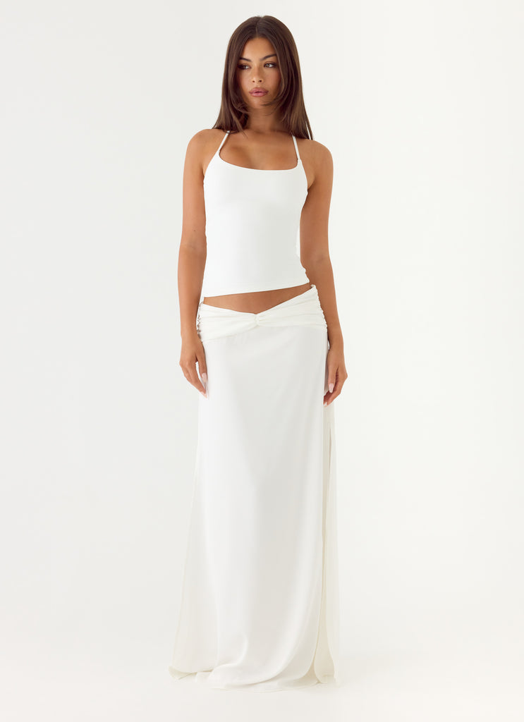 She Means It Maxi Skirt - Ivory