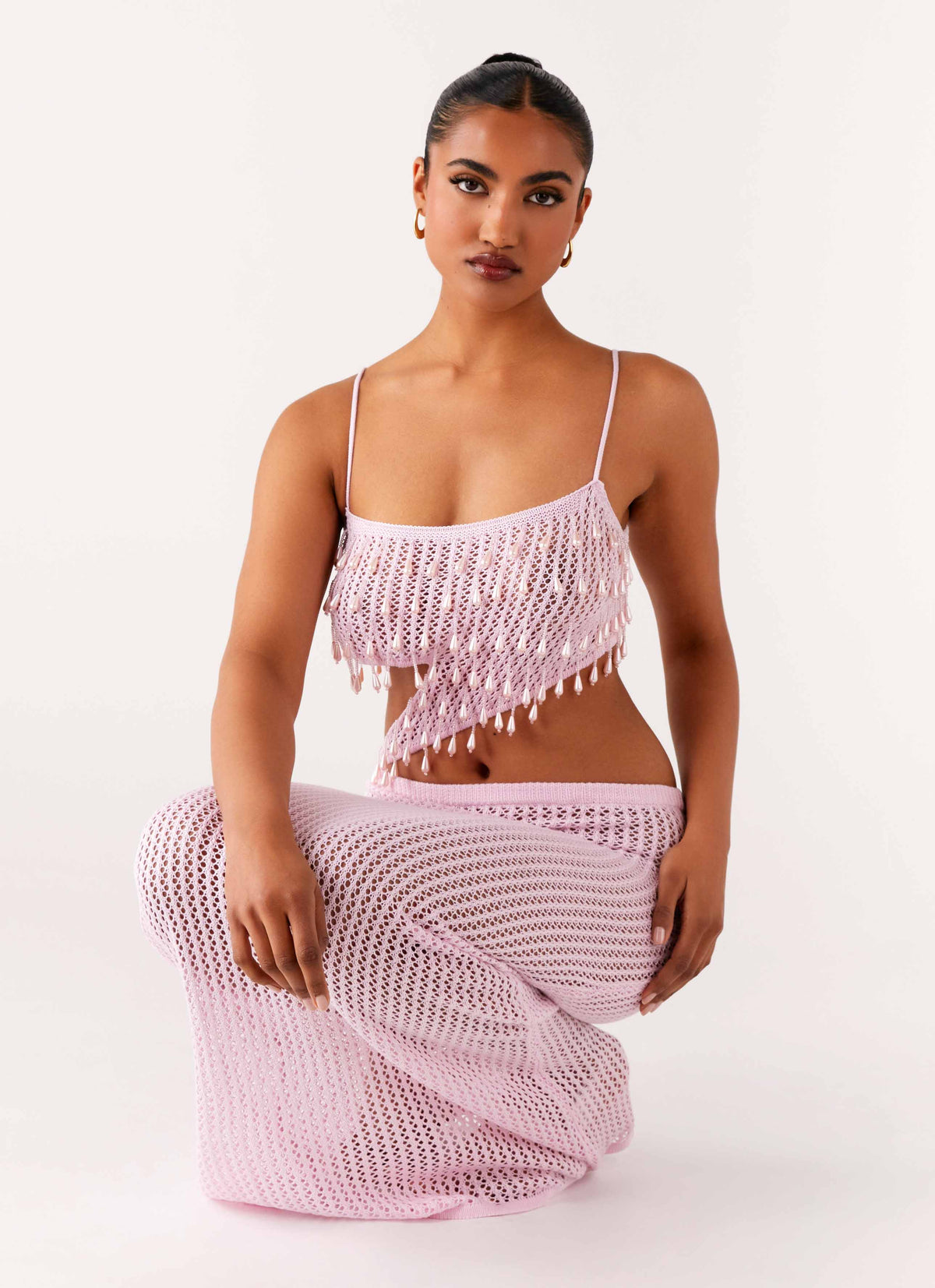 Shellbound Crochet Maxi Dress