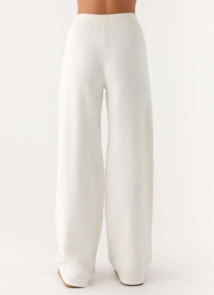 Sherlee Knit Pants - White