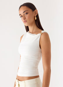 Short Notice Top - White