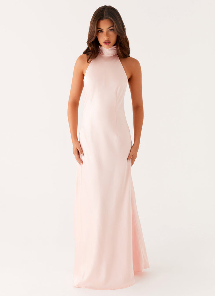 Siani Backless Maxi Dress - Pink