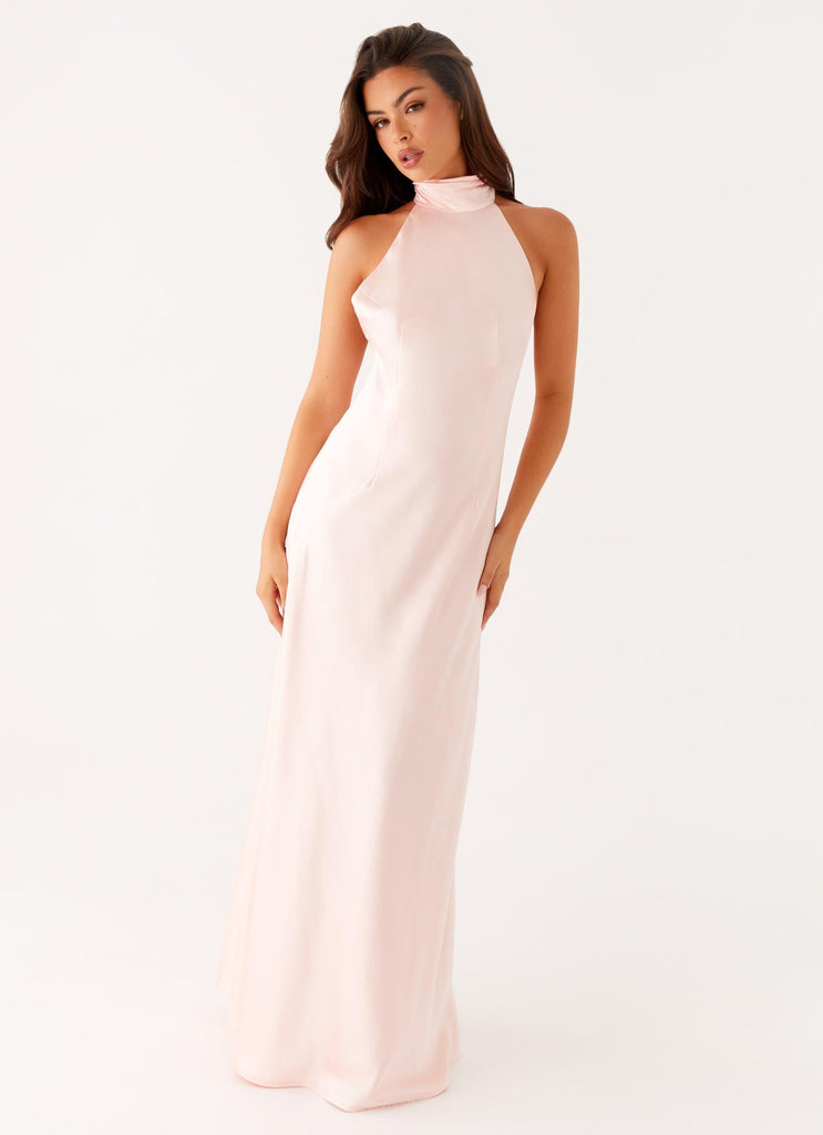 Siani Backless Maxi Dress - Pink