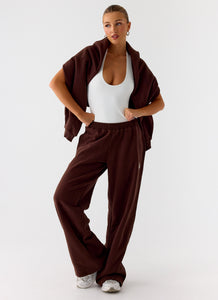 Signature Low Rise Sweatpants - Chocolate