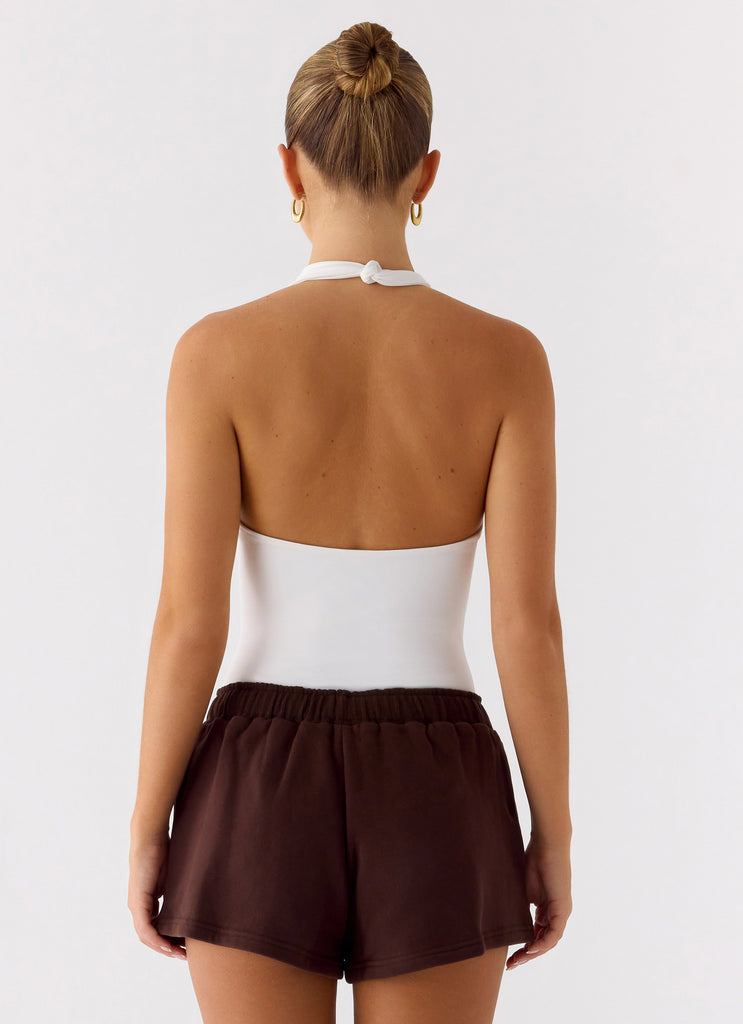 Signature Low Rise Sweatshorts - Chocolate