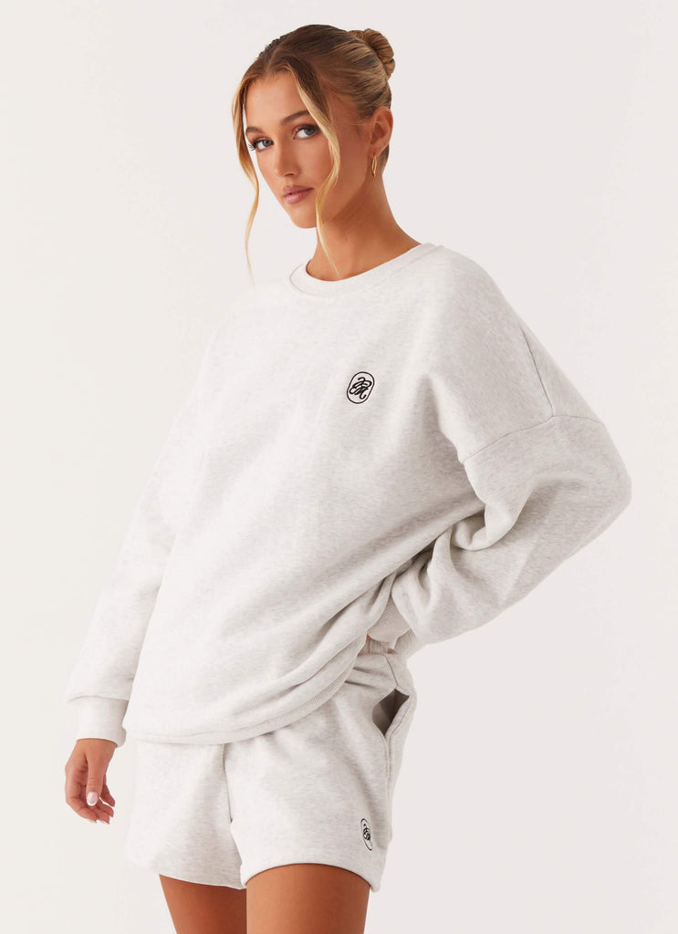 Signature Oversized Sweatshirt - Grey