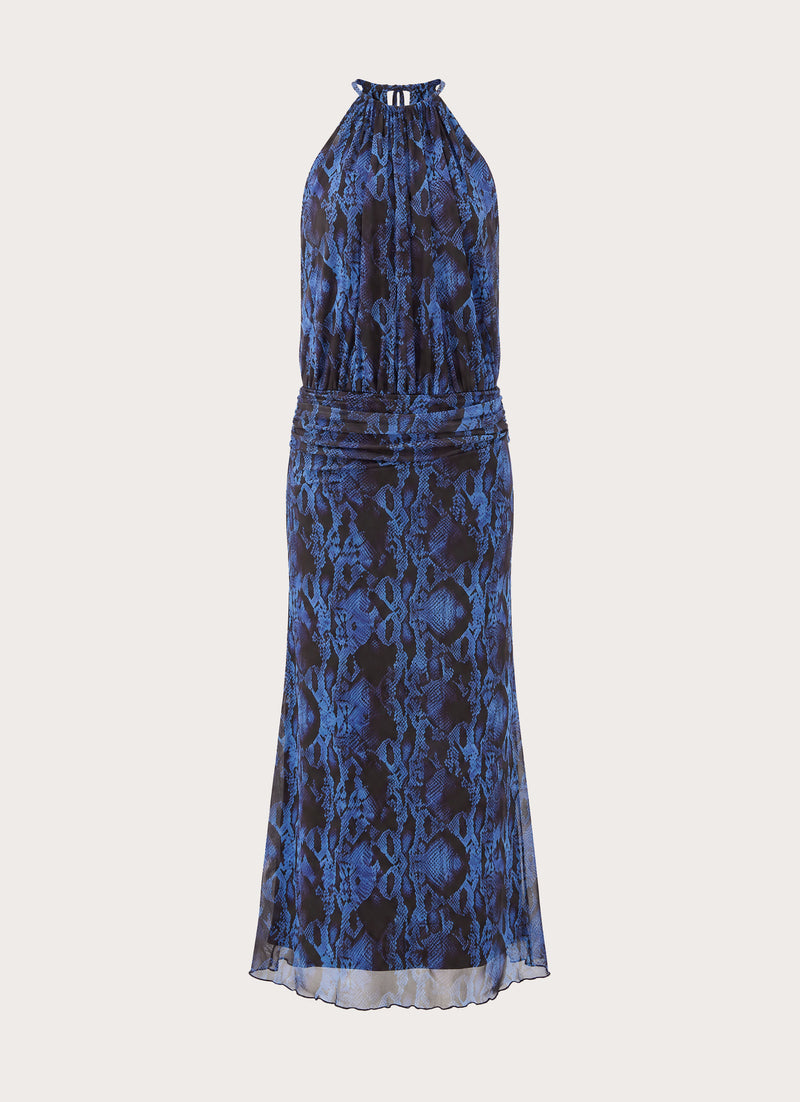 Silent Venom Maxi Dress - Snake Print