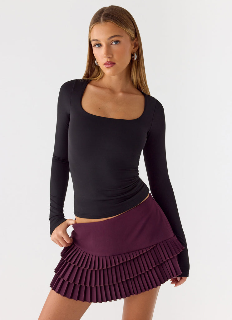Skyler Mini Skort - Plum