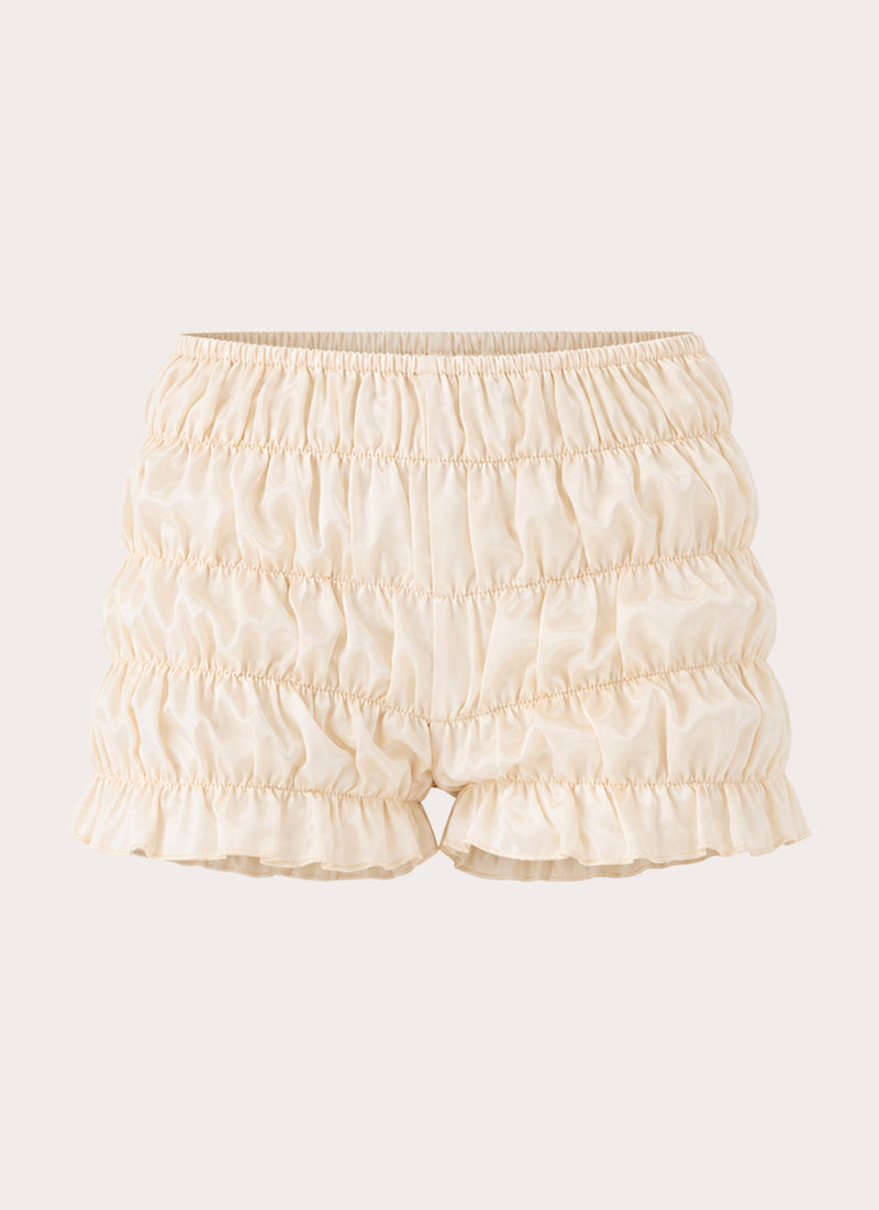 Soft Angelique Satin Short - Cream