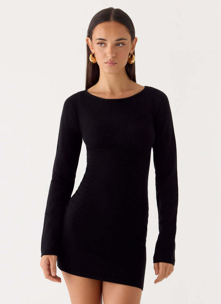 Black Long Sleeve Dresses