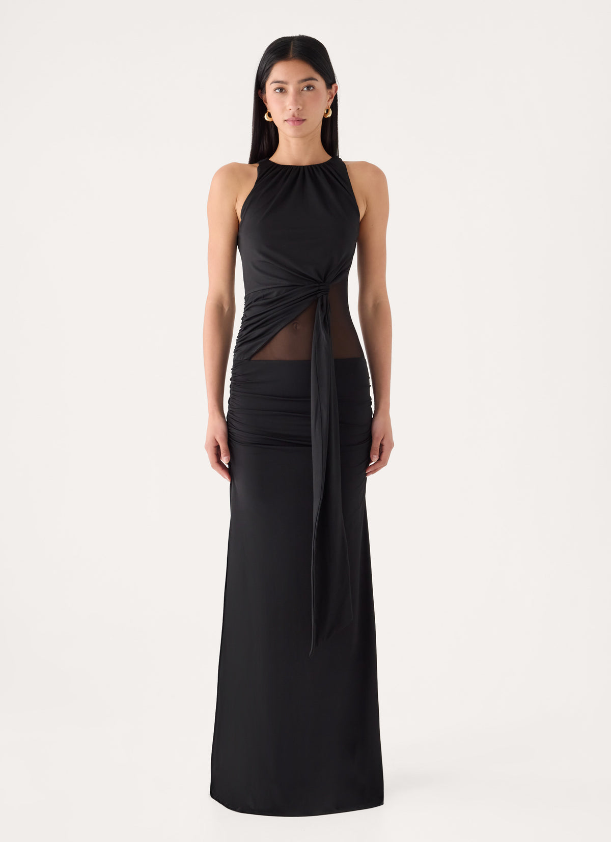 Solaka Sash Maxi Dress - Black