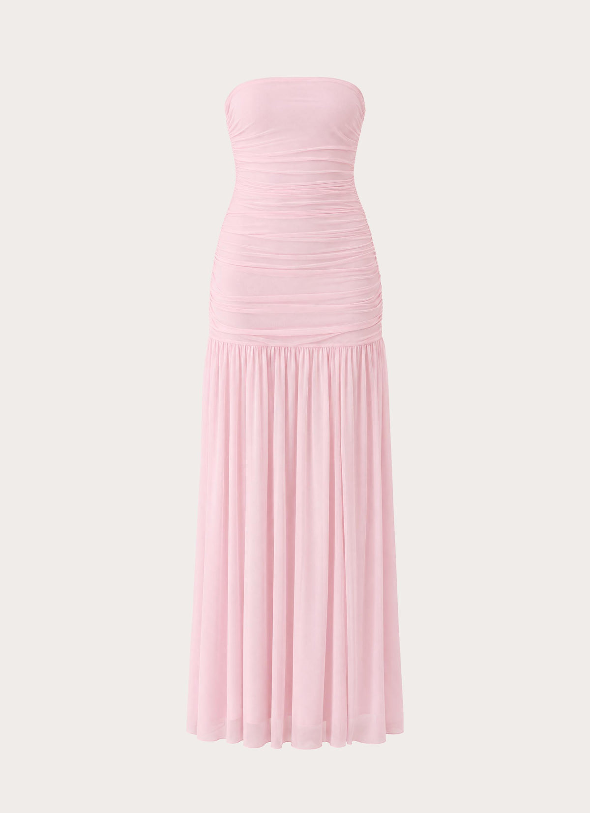 Solea Strapless Maxi Dress - Cotton Candy Pink