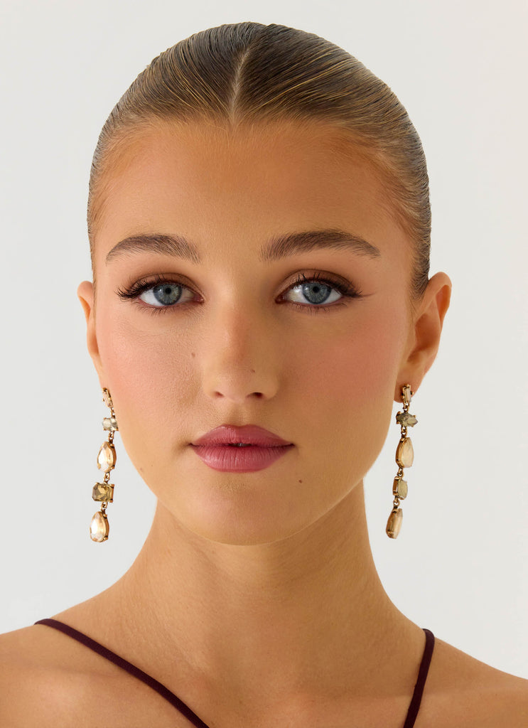 Soleil Shade Earrings - Taupe