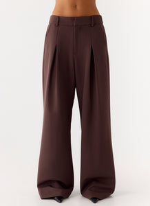 Sora Low Rise Pant - Dark Chocolate