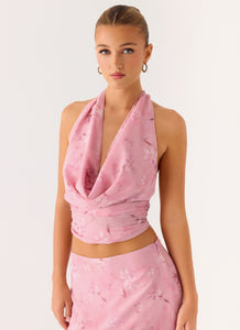 Soren Halter Top - Vintage Floral