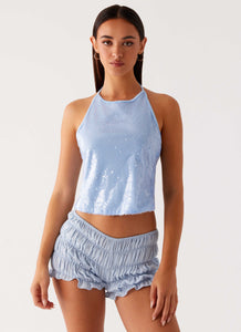 Starlight Halter Top - Blue